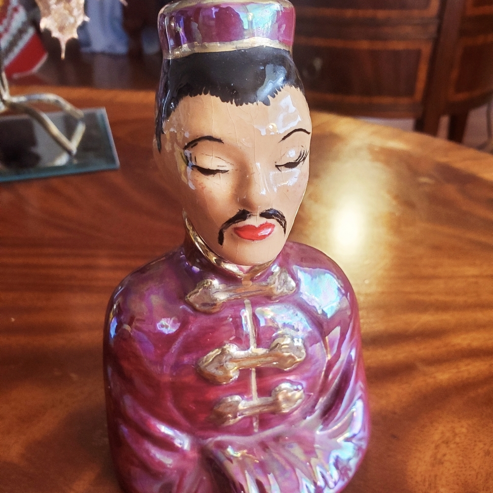 VTG Pottery, Chinese Man, 1950's Figurine